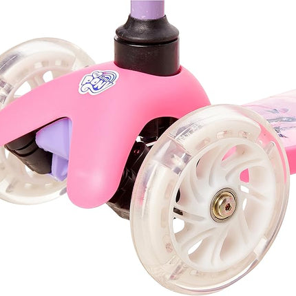Voyager - Self Balancing Kick Scooter with Light Up Wheels, Extra Wide Deck, 3 Wheel Platform, Foot Activated Brake, 75 lbs Limit, Kids & Toddlers Girls or Boys, for Ages 3 and Up