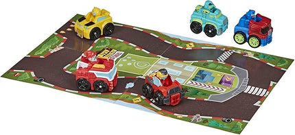 Transformers Playskool Heroes Rescue Bots Academy Mini Bot Racers Converting Robot Toy 5-Pack, 2-Inch Collectible Toy Cars (Amazon Exclusive)