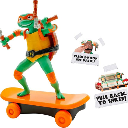 Teenage Mutant Ninja Turtles 5" Sewer Shredders Movie Edition Michelangelo Ages 3+ Shredding Action Figure