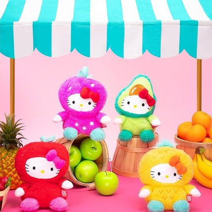 BumBumz 7.5-inch Hello Kitty FruitBumz Plush - Sanrio Hello Kitty Dressed as an Avocado Collectible Toy - from The Makers of Original Squishmallows