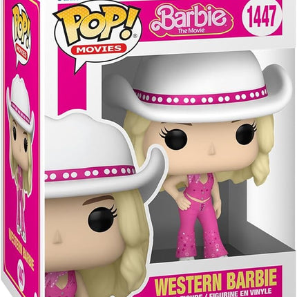 POP Movies: Barbie - Western Cowgirl Barbie Funko Vinyl Figure (Bundled with Compatible Box Protector Case), Multicolor, 3.75 inches