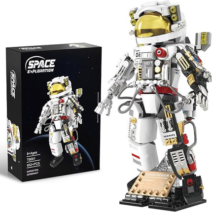 Space Astronaut Building Blocks Set for Adults and Kids, STEM Space Exploration Toy, Astronaut Model, Creative Spaceman Construction Kit, Ideal Christmas and Birthday Gift for Boys and Girls-652pcs