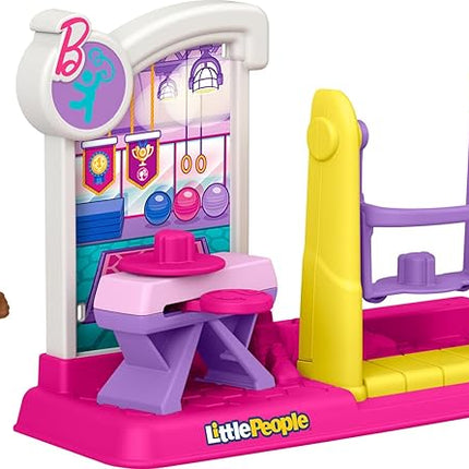 Fisher-Price Little People Toddler Toy Barbie You Can Be Anything Gymnast Playset with Figure for Preschool Pretend Play Kids Ages 18+ Months