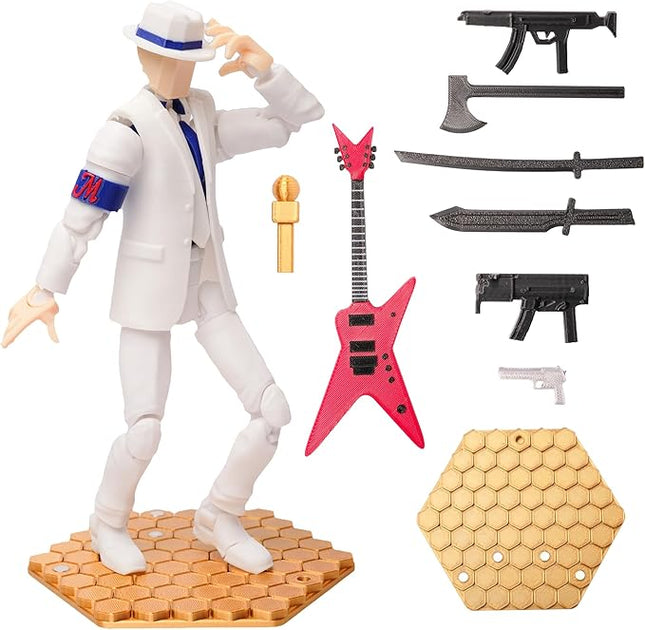 (Assembly Completed T13 Action Figure, 8.1 inches, Strong Magnetic Accessories, 3D Printed Robot Multi-Jointed Movable, Desktop Decorations for Game Lovers，POP Dancer (White)