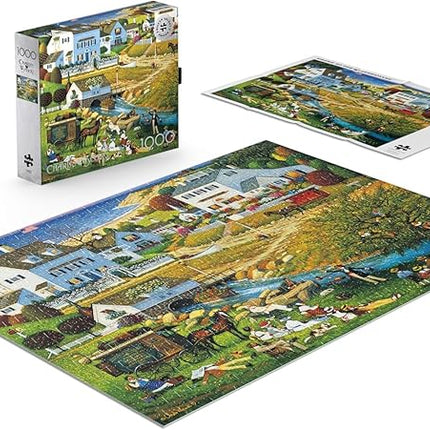 Buffalo Games - Charles Wysocki - Hound of The Baskervilles - 1000 Piece Jigsaw Puzzle for Adults -Challenging Puzzle Perfect for Game Nights - Finished Size is 26.75 x 19.75