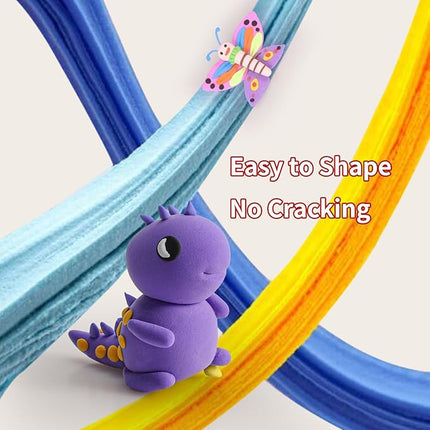 EDIFON Air Dry Clay Kit, 36 Colors Modeling Clay with Tools, Ultra Light, Safe and Non-Toxic, Ideal Gift for Kids (36 Colors+ Tools)