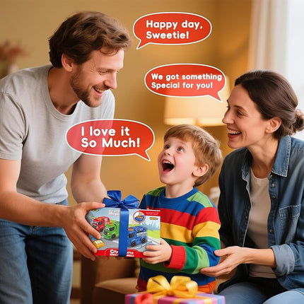 Remote Control Car for Toddlers 1-3 Fire Truck Toy for Ages 2-4 Lights & Sounds Emergency Cars Preschoolers Fire Engine for Boys & Girls