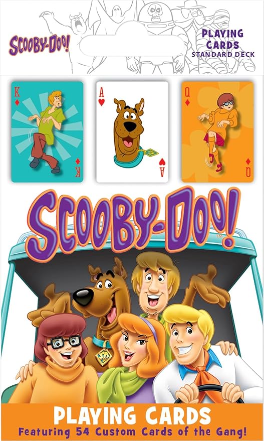 Masterpieces Scooby-Doo! Playing Cards - 54 Card Deck, Cartoon Theme - Ages 4 and Up