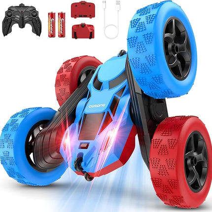 Remote Control Car,RC Cars Toys for 6-12 Year Old Boys, Off Road RC Stunt Car 4WD 360° Rotating Remote Control Cars for Kids, Boys Girls Gifts for Birthday Gift