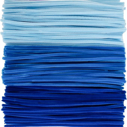 Caydo 300 Pieces Blue Pipe Cleaners, Thick Fluffy Chenille Stems, Pipe Cleaner Crafts for Arts & Crafts, Perfect for Making Animals, Flowers, and Valentine's Day Decorations