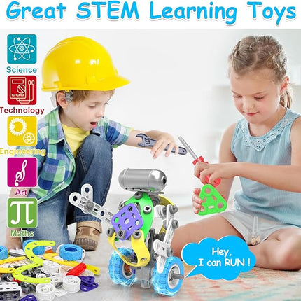10 in 1 Electric STEM Toys for 5 6 7 8 9+ Year Old Boy Girl Birthday Gifts Educational Building Toys for Kids Ages 4-8 5-7 8-12 Stem Activities Construction Toy for Boys 6-8 8-10 Christmas Idea Gift