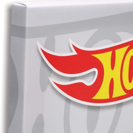 Mattel Hot Wheels Red Car Gallery Wrapped Canvas Wall Decor - Colorful Hot Wheels Wall Art for Kids' Bedroom or Play Room