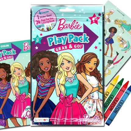 Barbie Coloring Book and Sticker Activity Set for Kids - Bundle with Book, Imagine Ink, Play Pack, Stickers and More