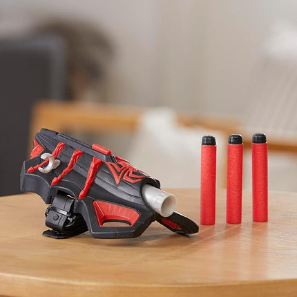 Marvel NERF Spider-Man Miles Morales Thwip-Tech Blaster, Includes 3 Darts, Web Shooter, Role Play Toy for Kids 5 and Up