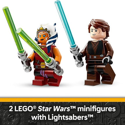 LEGO Star Wars: The Clone Wars Ahsoka's Jedi Interceptor Spaceship Building Toy - Kids Star Wars Toy for Boys and Girls, Ages 8+ - Gift Idea for Birthdays - 75401