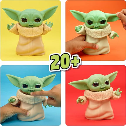 STAR WARS Mixin' Moods Grogu, 20+ Poseable Expressions, 5-Inch-Tall Grogu Toy, 4+ Years