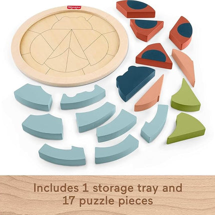 Fisher-Price Wood Preschool Toy Jigsaw Puzzle, Tiny Garden Lady Bug 18-Piece Wooden Activity for Fine Motor Play Kids Ages 3+ Years (Amazon Exclusive)
