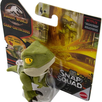 Jurassic World Toys Camp Cretaceous Snap Squad Green Velociraptor Figure