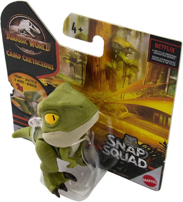 Jurassic World Toys Camp Cretaceous Snap Squad Green Velociraptor Figure