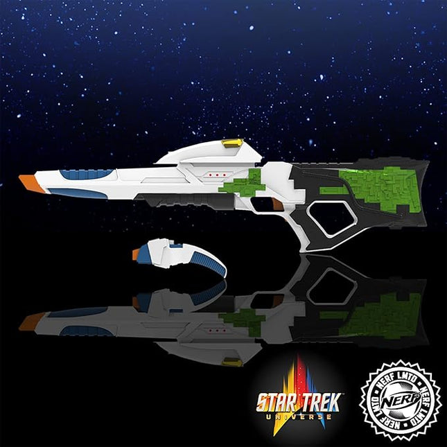 Nerf LMTD Star Trek Starfleet Type 3 Phaser Motorized Blaster with Lights & Sounds, Starfleet Type 2 Phaser, 7 Elite Darts