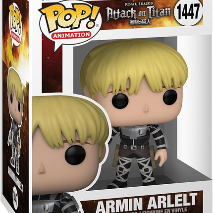 Funko POP! Animation: Attack on Titan - Armin Arlert - 1/6 Odds for Rare Chase Variant - Collectable Vinyl Figure - Gift Idea - Official Merchandise - for Kids & Adults - Anime Fans