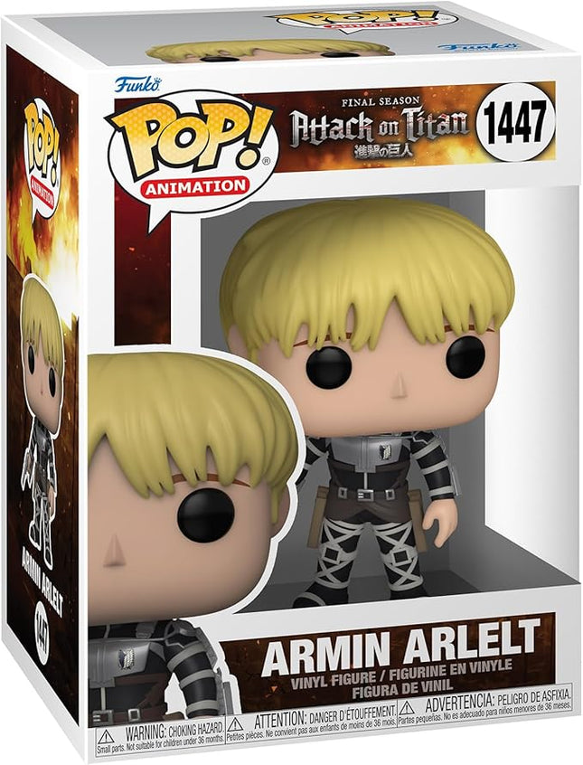 Funko POP! Animation: Attack on Titan - Armin Arlert - 1/6 Odds for Rare Chase Variant - Collectable Vinyl Figure - Gift Idea - Official Merchandise - for Kids & Adults - Anime Fans
