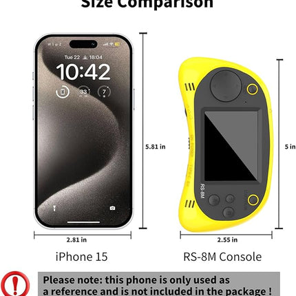 EASEGMER 16 Bit Kids Handheld Games Built-in 220 HD Video Games, 2.5 Inch Portable Game Player with Headphones - Best Travel Electronic Toys for Kids Age 3-10 Years Old Children (Yellow)