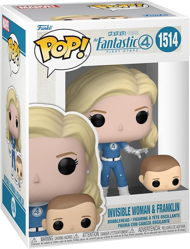 Funko Pop! & Buddy: The Fantastic Four: First Steps - Invisible Woman - Fantastic Four (2025) - Collectable Vinyl Figure - Gift Idea - Official Merchandise - Toys for Kids & Adults - Movies Fans