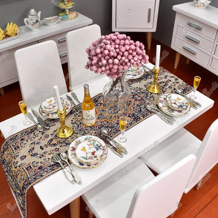 iLAND Miniature Dollhouse Accessories fits Barbie Furniture, Glass Vases w/ Dried Flowers Set for Dollhouse Furniture Antique (Luxurious 3pcs)(Luxurious 3pcs)