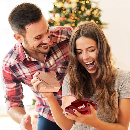 DC-BEAUTIFUL Impossible Dovetail Box Mini 3D Brain Teaser Wooden Magic Drawers Gift Jewelery Box Puzzle Toy