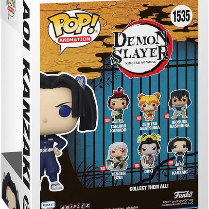 Funko POP! Animation: Demon Slayer - Aoi Kanzaki - 1/6 Odds for Rare Chase Variant - Collectable Vinyl Figure - Gift Idea - Official Merchandise - for Kids & Adults - Anime Fans