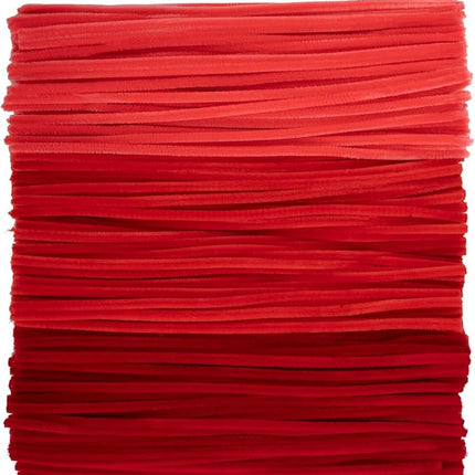 Caydo 300 Pieces Red Pipe Cleaners Craft Chenille Stems for DIY Art Creative Crafts Party Valentine's Day Decorations (12 Inch x 6 mm)
