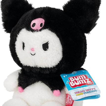 BumBumz 7.5-inch Hello Kitty and Friends Bumz - Classic Kuromi Plush - Collectible Sanrio Toy - from The Makers of Original Squishmallows - Ages 3+