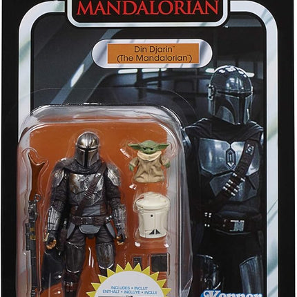 Star Wars The Vintage Collection Din Djarin (The Mandalorian) and The Child Toys, 9,5 cm-Scale Action Figures for Kids Ages 4 and Up