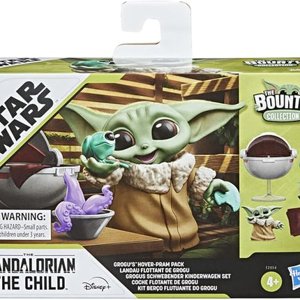 STAR WARS The Bounty Collection Grogu’s Hover-Pram Pack The Child Collectible 2.25-Inch-Scale Figure with Accessories, Kids Ages 4 and Up,Multi-Colored,Standard,F2854