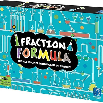 Educational Insights Fraction Formula - 3rd Grade Math Games, Fractions Manipulatives and Fraction Flash Cards, Kids Math Games for The Classroom or Home, Teaching Fractions for Kids Ages 8+