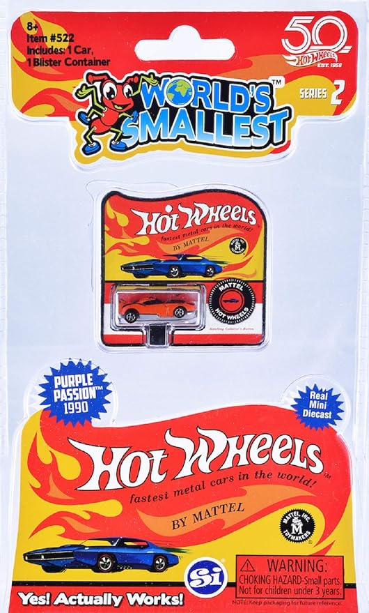 World's Smallest Hot Wheels Series 2 - Hot Wheels Car - Random Car - 2.5cm - Ages 3+