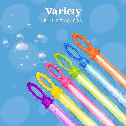 JOYIN 24 Pack 14’’ Big Bubble Wands Bulk Leaf Blower Bubble (2 Dozen) for Summer Toy, Outdoor/Indoor Activity Use, Easter, Party Favors Supplies for Kids