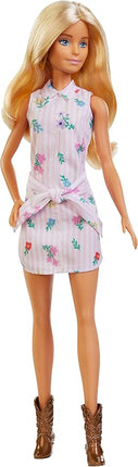 Barbie Fashionistas Doll with Long Blonde Hair - Floral Outfit