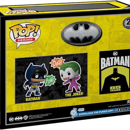 Funko POP! Heroes: Batman's 85th Anniversary - Joker/Batman, 2-Pack - DC Comics - Collectable Vinyl Figure - Gift Idea - Official Merchandise - for Kids & Adults - Comic Books Fans
