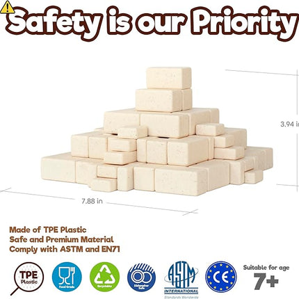Taksa Toys Arch-Kid-Tech Ancient Mayan Pyramid Architecture STEM Building Blocks - 102-Piece Educational & Stackable Learning Set for Kids, Indoor Architectural Kit - Montessori Toys for 7+ Years Old