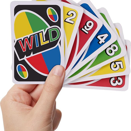 Mattel Games UNO Card Game for Family Night with Cards Specially Designed for Left-Handed Players in Collectible Tin Box