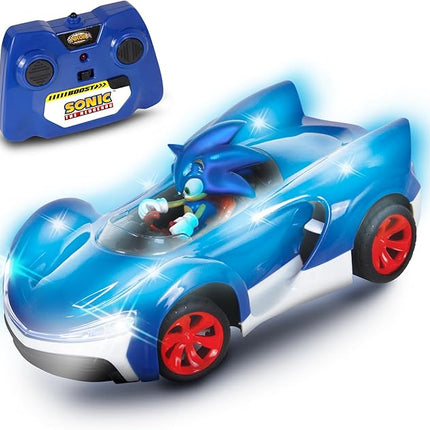NKOK Team Sonic Racing R/C Ready to Run Sonic Glow Racer with Turbo Boost and Lights