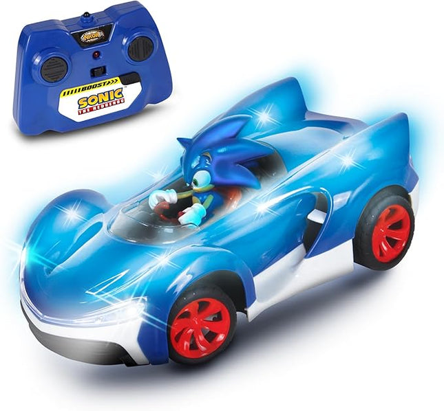 NKOK Team Sonic Racing R/C Ready to Run Sonic Glow Racer with Turbo Boost and Lights