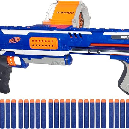 NERF Rampage N-Strike Elite Toy Blaster with 25 Dart Drum Slam Fire for Kids, Teens, & Adults (Amazon Exclusive)