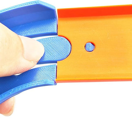 Racetrack Connectors Compatible with Hot Wheels,90 Degree Banked Turn,4 Packs，Upgrade Edition