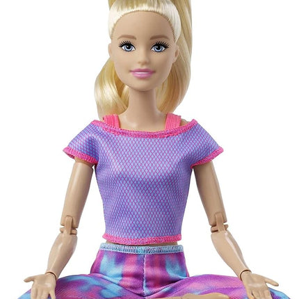 Barbie Made to Move Doll with 22 Flexible Joints & Long Blonde Ponytail Wearing Athleisure-wear for Kids 3 to 7 Years Old