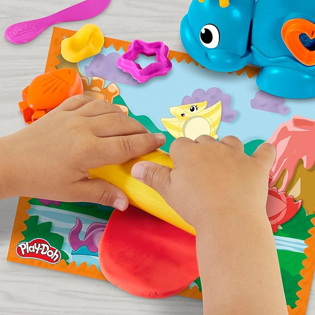 Play-Doh Shapes & Colors Dino Starter Set, Tactile Sensory Play Dinosaur Toys for Kids, 11 Accessories, Back to School Gifts, Ages 2+