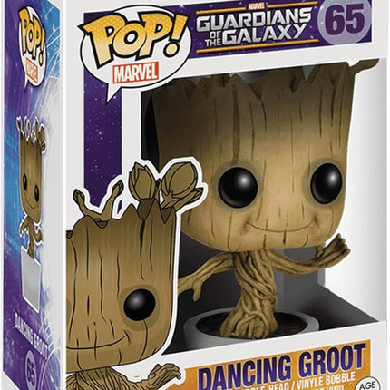 Funko Pop! Marvel 2-Pack Bundle – Captain America with Broken Shield & Mjolnir (Avengers: Endgame) and Dancing Groot (Guardians of The Galaxy)