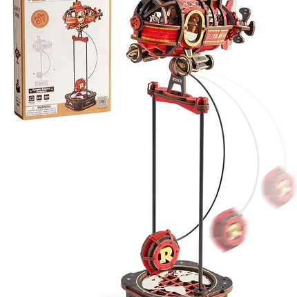 ROKR Pendulum Balance Toy, 3D Wooden Puzzles for Adults, Retro Deep-Sea Adventurer, DIY Craft Wood Puzzle Kit, Unique Gift for Men Women